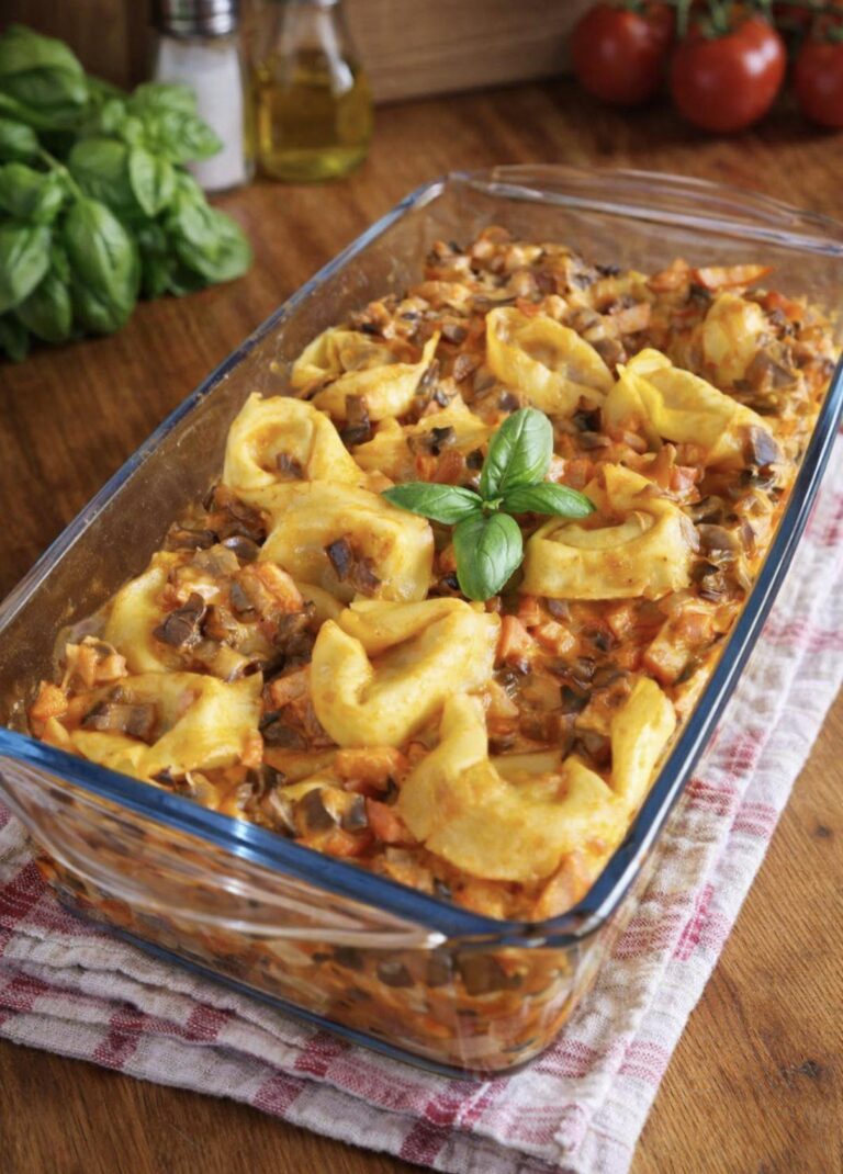 Zapiekanka obiadowa z tortellini 