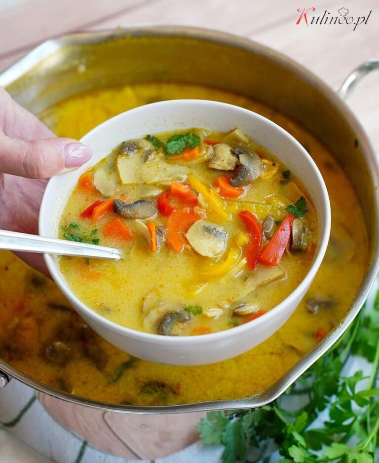 Zupa z kurczakiem na serku topionym
