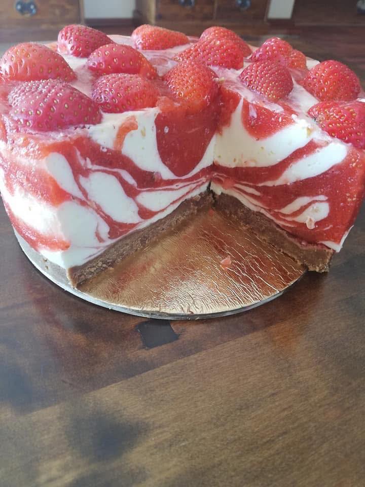 Zebra śmietankowo-truskawkowa 